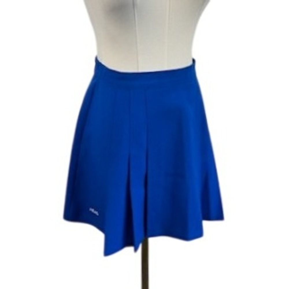Y2K HEAD Pleated Tennis Skirt Women's Size 14 Blue‎ Vintage Athletic Activewear
